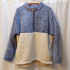 Half zip fleece sweater womens sz XL